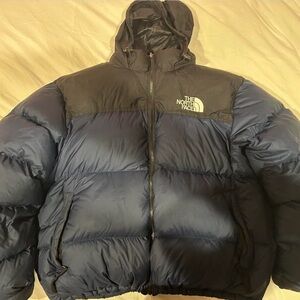The North Face Men's Navy and Black Puffer Jacket
